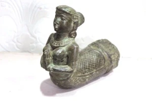 Stone Mermaid Statue Antique Rare Home Decor Figure - Picture 1 of 12