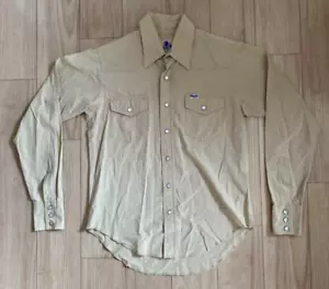 BAPE A Bathing Ape Size S buttons Shirt from JAPAN beige Western 90s - Picture 1 of 9