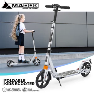 Manillar de altura ajustable plegable para niños y adolescentes scooter con freno de mano - Imagen 1 de 10