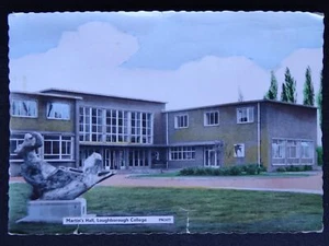 Leicestershire LOUGHBOROUGH COLLEGE Martin's Hall c1960s RP Postcard - Picture 1 of 3