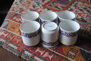 MCM ITALIENISCHES PORZELLAN EXPRESSO HEISSE SCHOKOLADE TASSEN SERVICE FÜR 6 - Bild 1 von 7