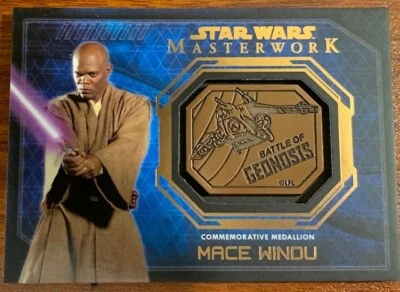 2016 Topps Star Wars Masterwork Commemorative Medallion Mace Windu - Image 1 of 2