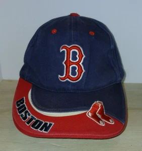 Boston Red Sox Cap By T.E.I. Embroidered Logos Hoop & Latch MLB 100% Cotton OSFA - Picture 1 of 16