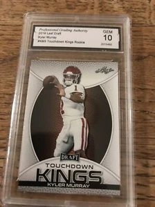 2019 Leaf Draft Kyler Murray Touchdown Kings Gem Mint 10  - Picture 1 of 2