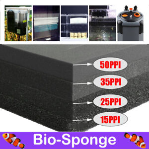 Bio Sponge Filter Media Pad Mat Cut-to-fit Foam for Aquarium Fish Pond Reef Tank