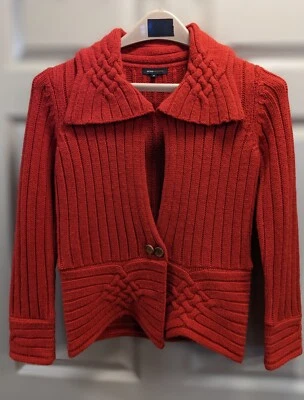 Vintage BCBG MAXAZRIA Structured Knit Bolero Style Sweater - Size M - Image 1 of 4