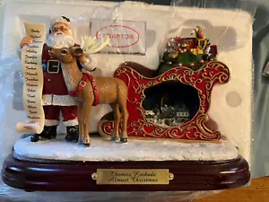 Bradford Exchange Thomas Kinkade Almost Christmas Musical animiert beleuchtet Neu im Karton - Bild 1 von 8