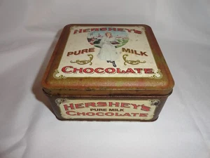 Collectible Vintage Hershey's Pure Milk Chocolate Square Tin Edition #2 1992 - Picture 1 of 11