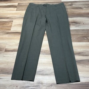 Pantalones Lands End para hombre 36 x 32 pantalones de lana verde frente plano ajuste a medida - Imagen 1 de 8