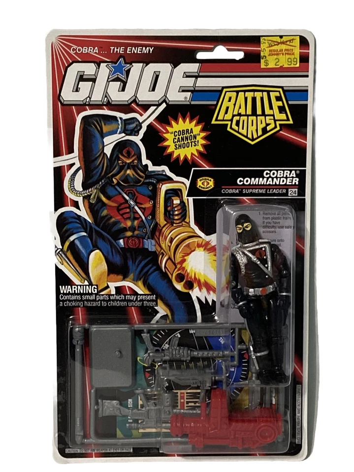 1992 Hasbro Gi Joe Battle Corps Cobra Commander MOC
