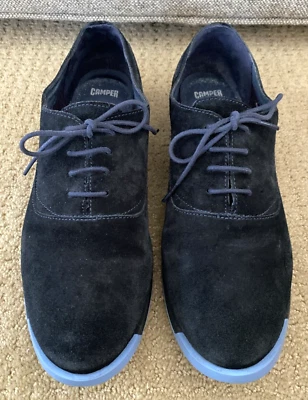 CAMPER Bowie 海军蓝麂皮绒牛津鞋 41 系带鞋 — 第 1/4 张图片