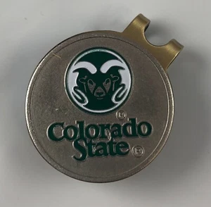 GOLF HATCLIP + ballmarker Colorado State Rams Silver NEW - Picture 1 of 2