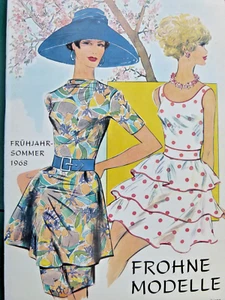 altes Frohne Modeheft von 1968 + Schnittmusterheft , schöne Dirndl, Brautkleider - Bild 1 von 24