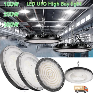 UFO LED Hallenbeleuchtung Deckenstrahler Werkstattleuchte Industrielampe Lamp DE - Bild 1 von 19