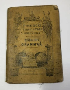 1863 Pinnock's First Steps to Knowledge - English Grammar - Education Booklet - Picture 1 of 3