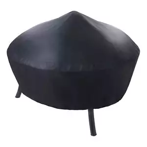 Mainstays 26" Round Iron Outdoor Wood Burning Fire Pit, Black Water-Resistant - Picture 1 of 8