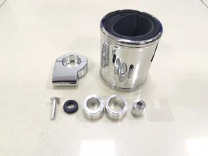 Chrome Drink Cup Holder Universal For Harley Electra Street Glide Softail Suzuki - Picture 1 of 14