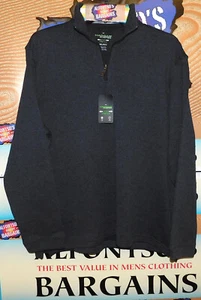 Haggar Cool 18Pro 1/4 Zip Fleecy Warm Sweaters - Reg $17.99 - Big & Tall $19.99 - Picture 1 of 32