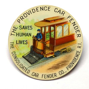 Providence Car Fender Providence Rode Island Advertising Pocket Mirror - Picture 1 of 2