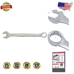 15-Degree Offset Forged Steel Combination Wrench, 1-7/8" - Corrosion Resistant - Picture 1 of 7
