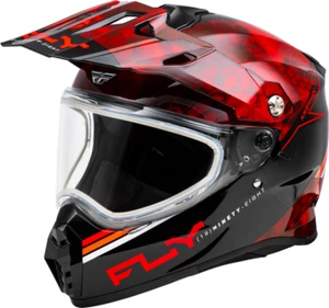 Fly Racing Trekker CW Kryptek Conceal Helmet - Dual Shield - 73-31358- Red/Black - Picture 1 of 11