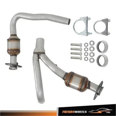 For Dodge Dakota 2004-2010 3.7L / 4.7L Catalytic Converters Set Both Side Y Pipe - Image 1 of 4