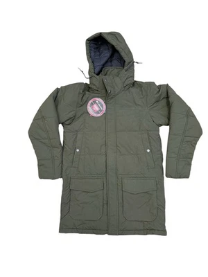 Columbia men's green insulated hooded parka jacket. S  WM1130-213 - Image 1 of 4