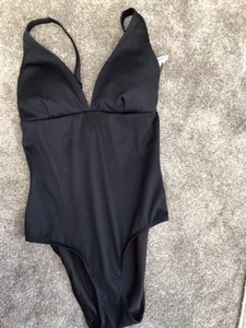 Black Swimming Costume Size 10 New Tag - Picture 1 of 6