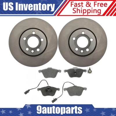 Kit de rotores de freno delanteros + pastillas de freno para Volkswagen EuroVan 2001 2002 2003 Foto 1 de 3