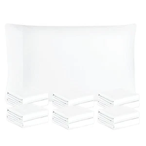 White Pillowcases Queen Size 12 Pack - Bulk Pillowcase Set - Envelope Closure... - Picture 1 of 7