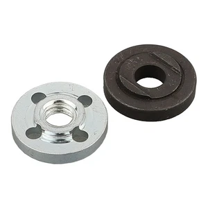 M10 Thread Angle Grinder Metal Pressure Plate Inner Outer Flange Nut Set Tools - Picture 1 of 16