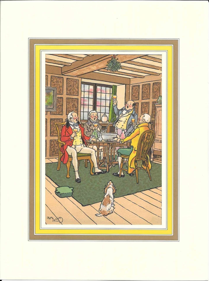 HARRY ELIOTT ELLIOT serie diner de chasse verticale 1948 gravure n°2 - Photo 1/1