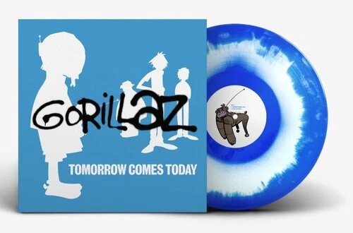 Gorillaz - Tomorrow Comes Today EP (white and blue colour-in-colour) [New Vinyl - Image 1 of 1