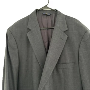 Giacca tuta Brooks Brothers 346 elasticizzata blu navy a quadri lana blazer uomo 50 L - Foto 1 di 14