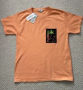 River Island Boys Orange Graphic Print Florida T-Shirt Age 5/6 Years BNWT - Picture 1 of 2