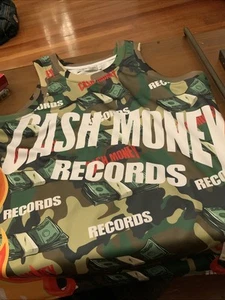 Cash Money Records Camo Basketball Jersey Size Large - Picture 1 of 14