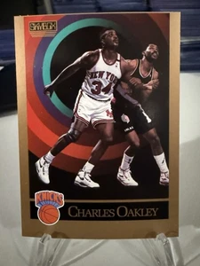 Skybox Charles Oakley #191 1990 delantero extremo error de impresión - trasero centrado - Knicks - Imagen 1 de 2