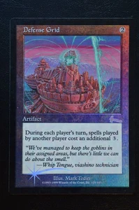 Magic The Gathering MTG DEFENSE GRID FOIL Urza's Legacy MP Moderately Played - Picture 1 of 2