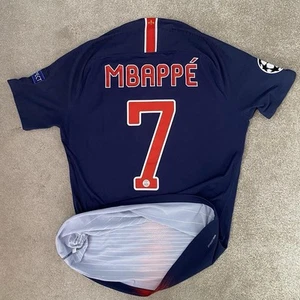 PSG Football Shirt 2018 Soccer Jersey Player Issue Elite 2019 Printed Mbappé - Picture 1 of 8