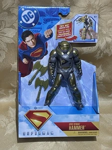 "Figura de acción DC Comics Epic Strike Superman Hammer SpinMaster 6"" nueva en paquete 2025" - Imagen 1 de 4