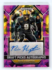 2023 Panini Prizm Draft Picks AUTO Purple Ice #DPA-NIH Nick Hampton SP /99 RAMS - Picture 1 of 2