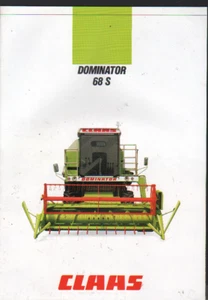 CLAAS "Dominator 68 S" Combine Brochure Leaflet - Picture 1 of 1
