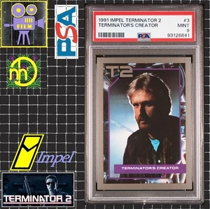 1991 Impel Terminator 2 - #3 James Cameron / Terminator's Creator - PSA 9 MINT - Picture 1 of 4