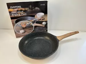 Nonstick Frying Pan Skillet 28cm Stone Pans Granite Coating All Hobs NO LID - Picture 1 of 15