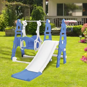 Kids Slide and Swing & Slide Set Toddler Baby In/Outdoor Playground Climber Toys - Picture 1 of 8