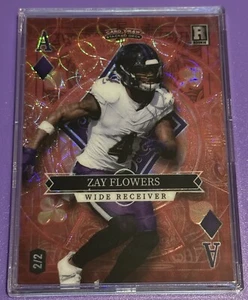 Zay FLOWERS 2023 Wild Card 5 Draw Stacked Deck RC #’d 2/2 ACE Ravens! - Bild 1 von 2