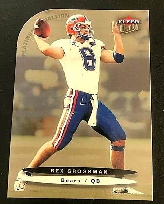 Rex Grossman 2003 Fleer Ultra Platinum Medallion Rookie RC #166 Serial #d /100 - Image 1 of 2