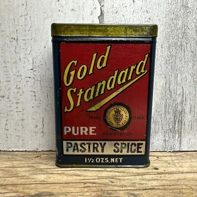 Vintage Gold Standard  Spice Tin - Pastry Spice -Codville Co Winnipeg Canada - Image 1 of 4