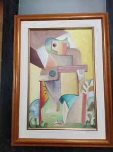 LIENZO A. QUILEZ ENMARCADO EN MADERA 54X39,5 - Imagen 1 de 1
