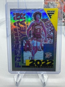 JALEN WILLIAMS RC 2022-23 Panini FLUX FRESHMAN YEAR SILVER PRIZM ROOKIE #13